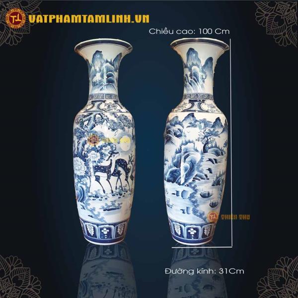 Cặp Lục Bình Xanh Tràm 