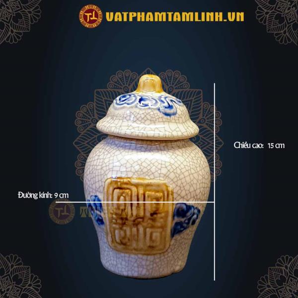 Chóe Thờ Men Rạn Nổi 