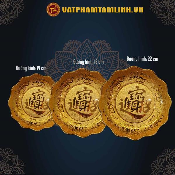 Dĩa Kim Sa Cát Tường 