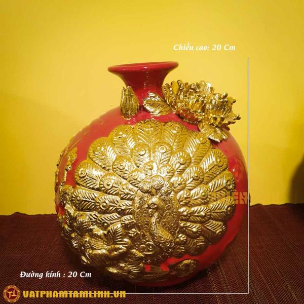 Bình Hút Lộc Vẽ Công Đào/Thuận Buồm Xuôi Gió