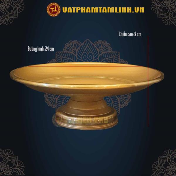 Đĩa Đồng Vàng Trơn 