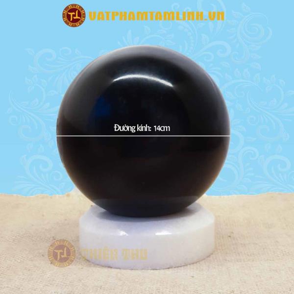 Quả Cầu Phong Thủy Đá Bồ Kết (14cm)