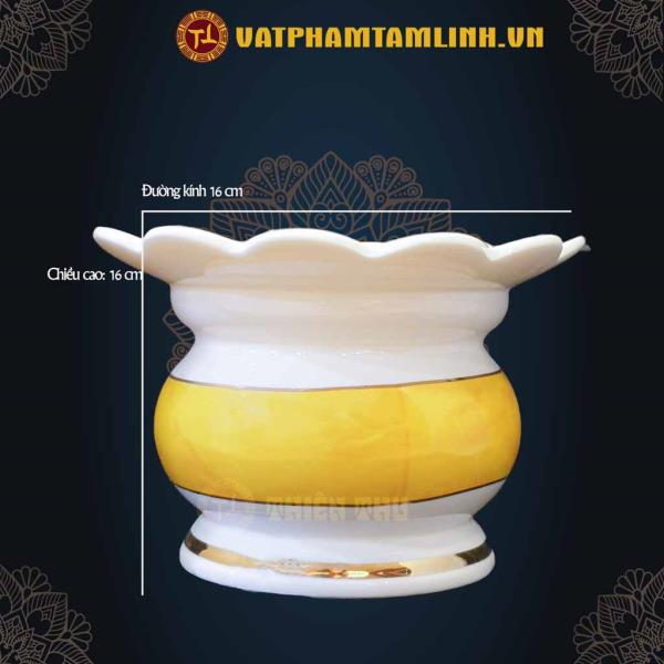 Bộ thờ cúng Gốm Sứ Vàng