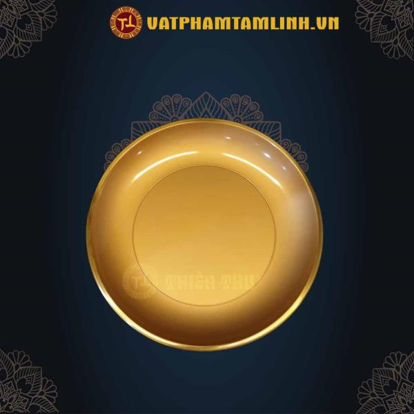 Đĩa Đồng Vàng Trơn 