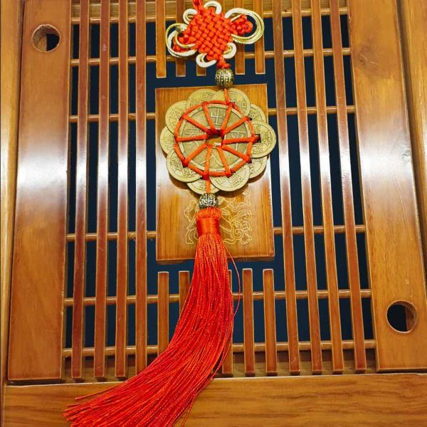 Dây Treo Đồng Tiền Hoa Mai Đại Cát 