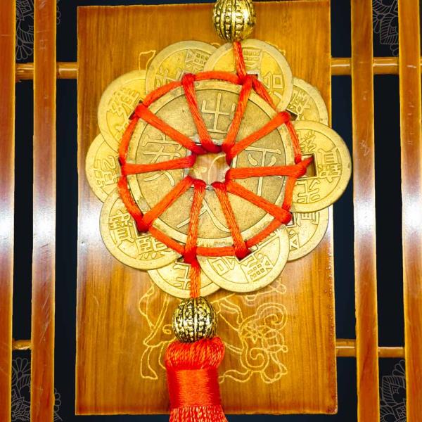 Dây Treo Đồng Tiền Hoa Mai Đại Cát 