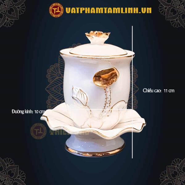 Bi Ngọc Sứ Sen Kim 