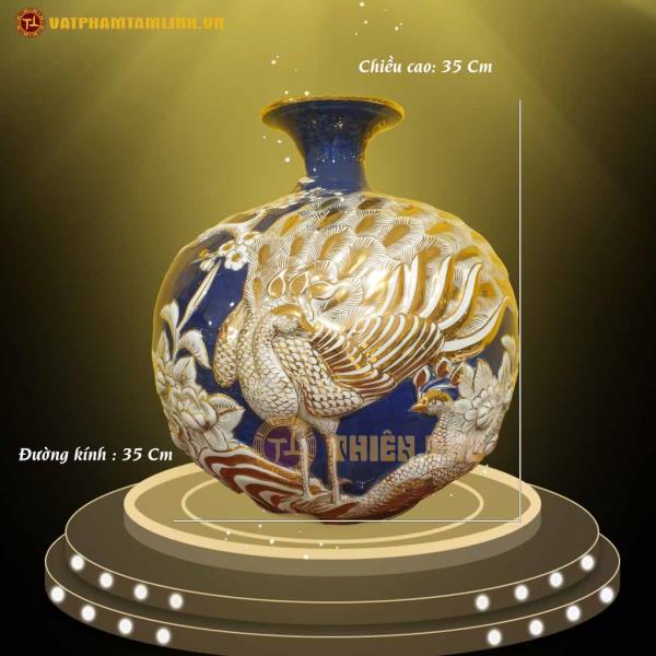 Bình Hút Lộc Hoa Văn Nổi 
