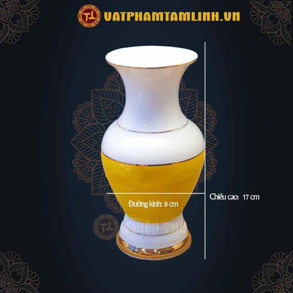 Bình Bông Sứ Vàng 