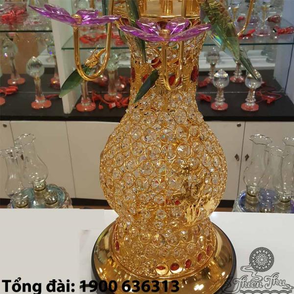 Cặp bình pha lê 7 bông