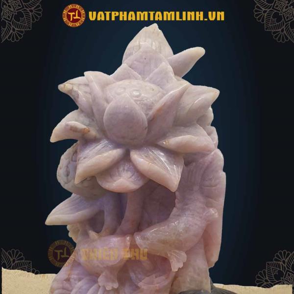Hoa Sen Thạch Anh Hồng 