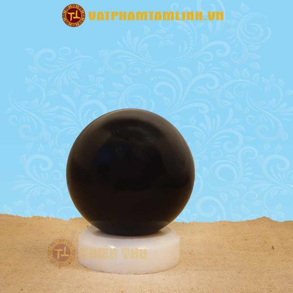 Quả Cầu Phong Thủy Đá Bồ Kết (14cm)