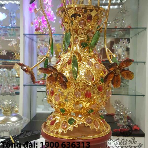 Cặp đèn pha lê 5 bông