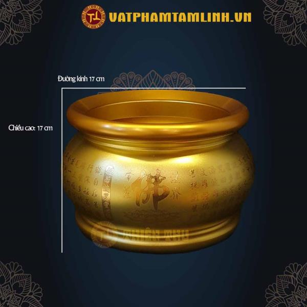 Bát Hương vàng (trơn)